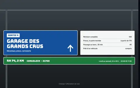 Aperçu du style Signalétique routière