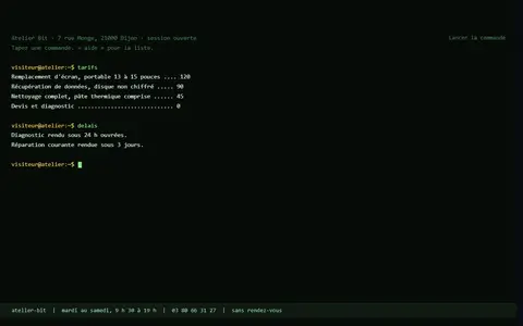 Aperçu du style Terminal